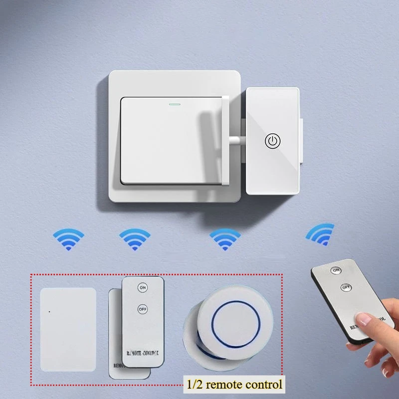 Wireless Control Light Switch Off Tool Automatic Button Indoor Light Switch Button Portable Smart Wireless Control Button