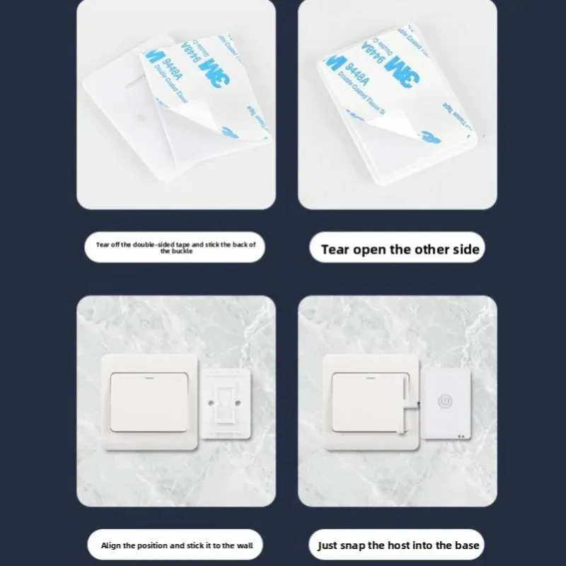 Wireless Control Light Switch Off Tool Automatic Button Indoor Light Switch Button Portable Smart Wireless Control Button thumbnail 4
