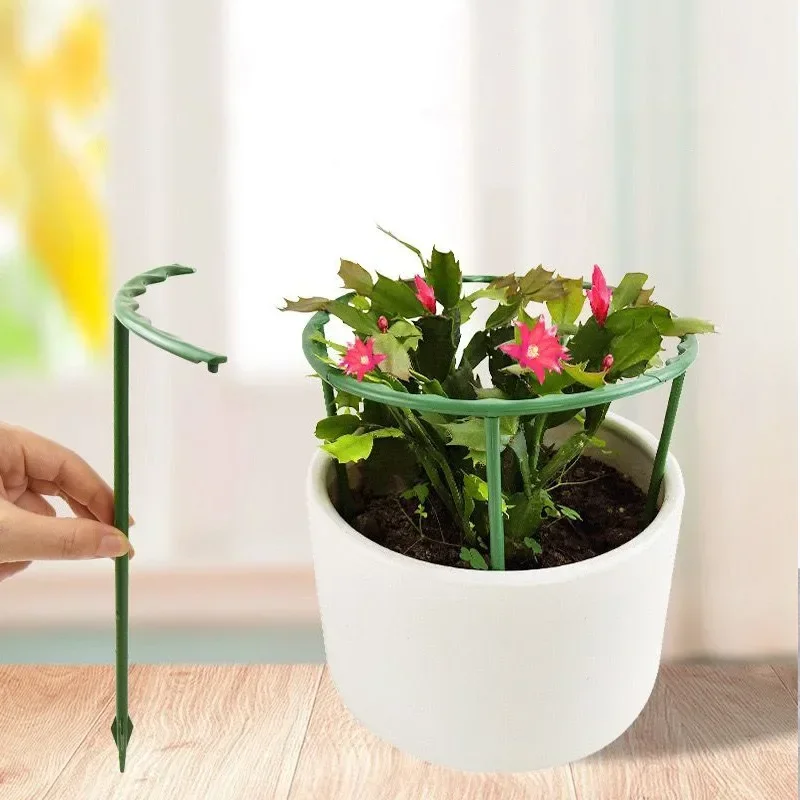 Plant Support Stakes Plastic Plant Support Pile for Flowers Greenhouses Arrangement Fixing Rod Holder Garden Tools thumbnail 2