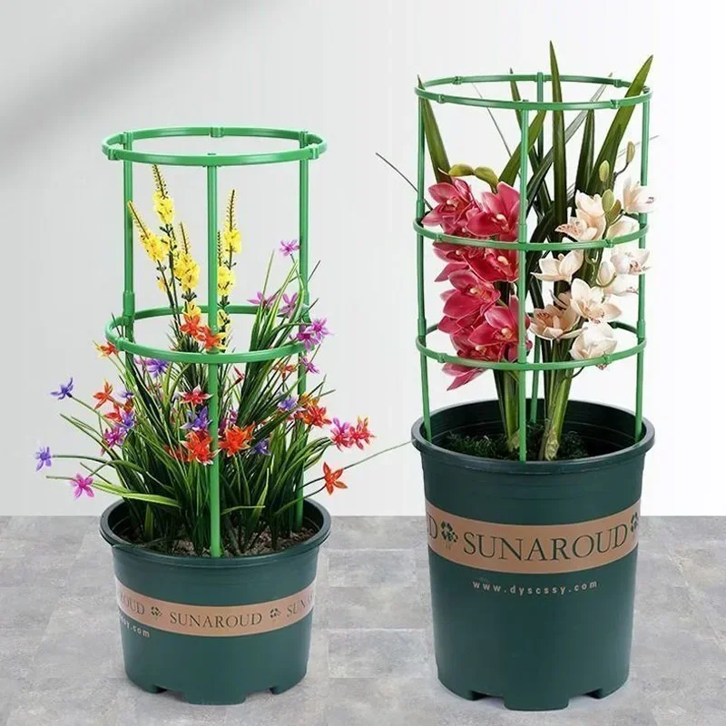 Plant Support Stakes Plastic Plant Support Pile for Flowers Greenhouses Arrangement Fixing Rod Holder Garden Tools thumbnail 4