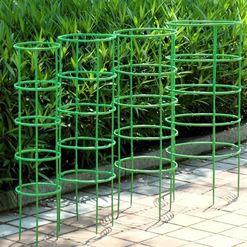 Plant Support Stakes Plastic Plant Support Pile for Flowers Greenhouses Arrangement Fixing Rod Holder Garden Tools thumbnail 3