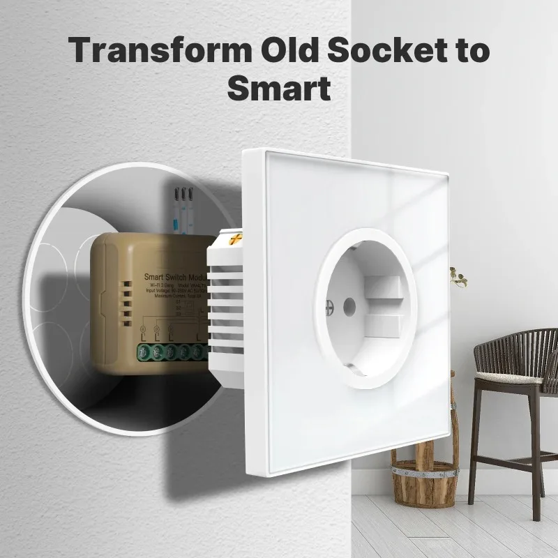 MOES Tuya WiFi/Zigbee Mini Smart Switch Module DIY 1-4 Gang Voice Control Timer Home Automation Works With Alexa Google Home thumbnail 3