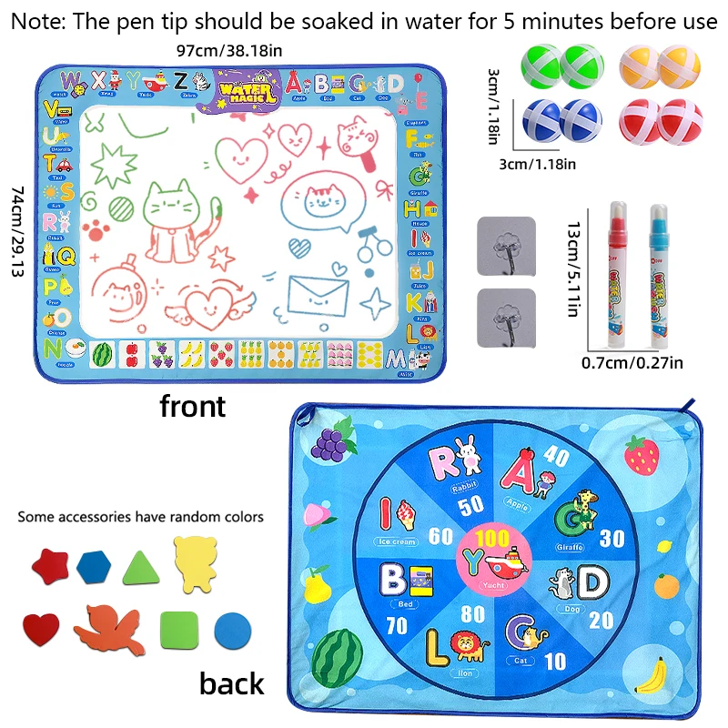 Reusable Children's Watercolor Painting Pad Portable No-Mess Creative Toy Ideal Birthday Gift for Kids Christmas thumbnail 5