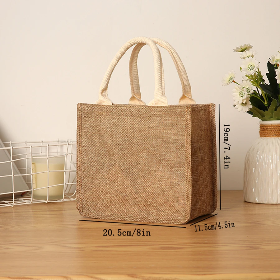 Cotton tote bag, jute handbag, jute bag, cotton tote bag thumbnail 4