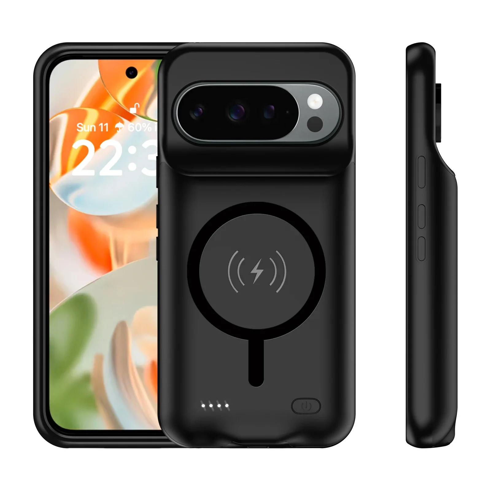 Technology Wireless Battery Charger Case for Google Pixel 6A 7A 8A 9 10 Pro XL 9A Magnetic Power Bank External Charging Cover thumbnail 5
