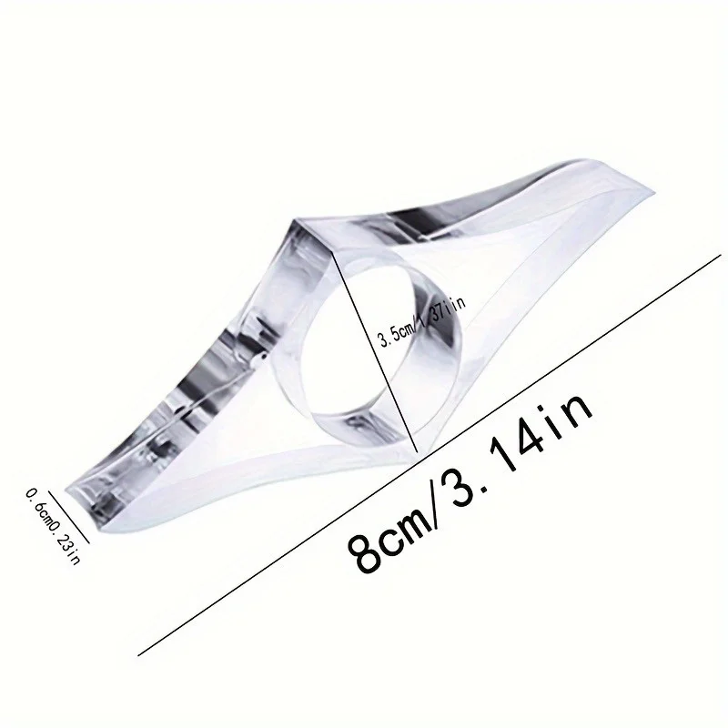 Clear Acrylic Thumb Book Supporter - Book Page Expander Bookmark thumbnail 3