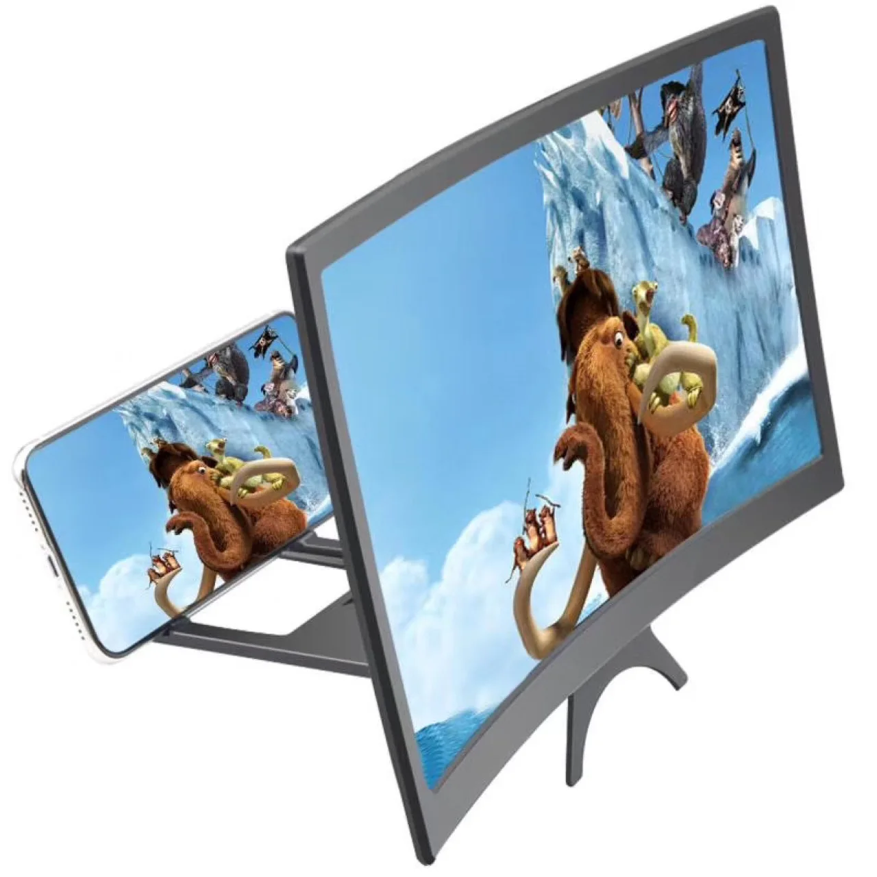 Curved screen phone screen amplifier 12-inch curved screen amplifier 3D mobile phone screen magnifier thumbnail 3