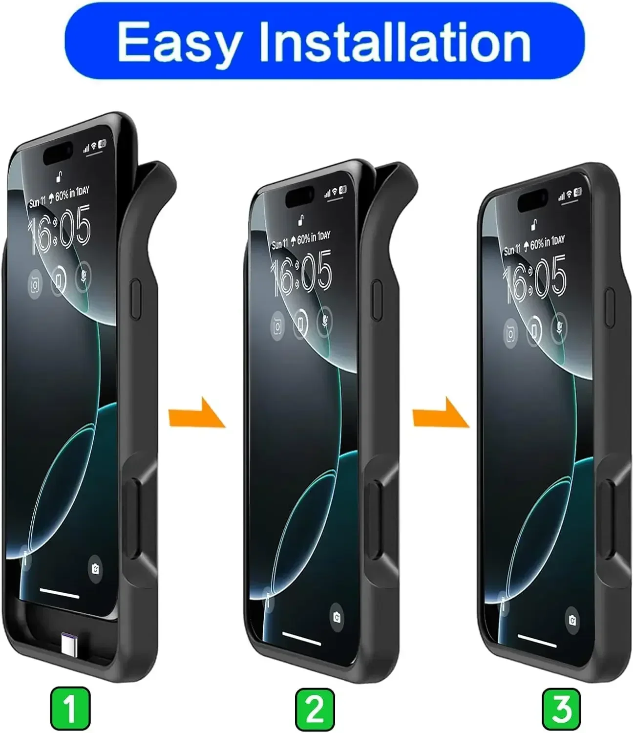 10000mAh Science Technology Battery Charger Case for Google Pixel Series 6A 7A 8A 9 10 Pro XL 9A Power Bank Charging Phone Cover thumbnail 2