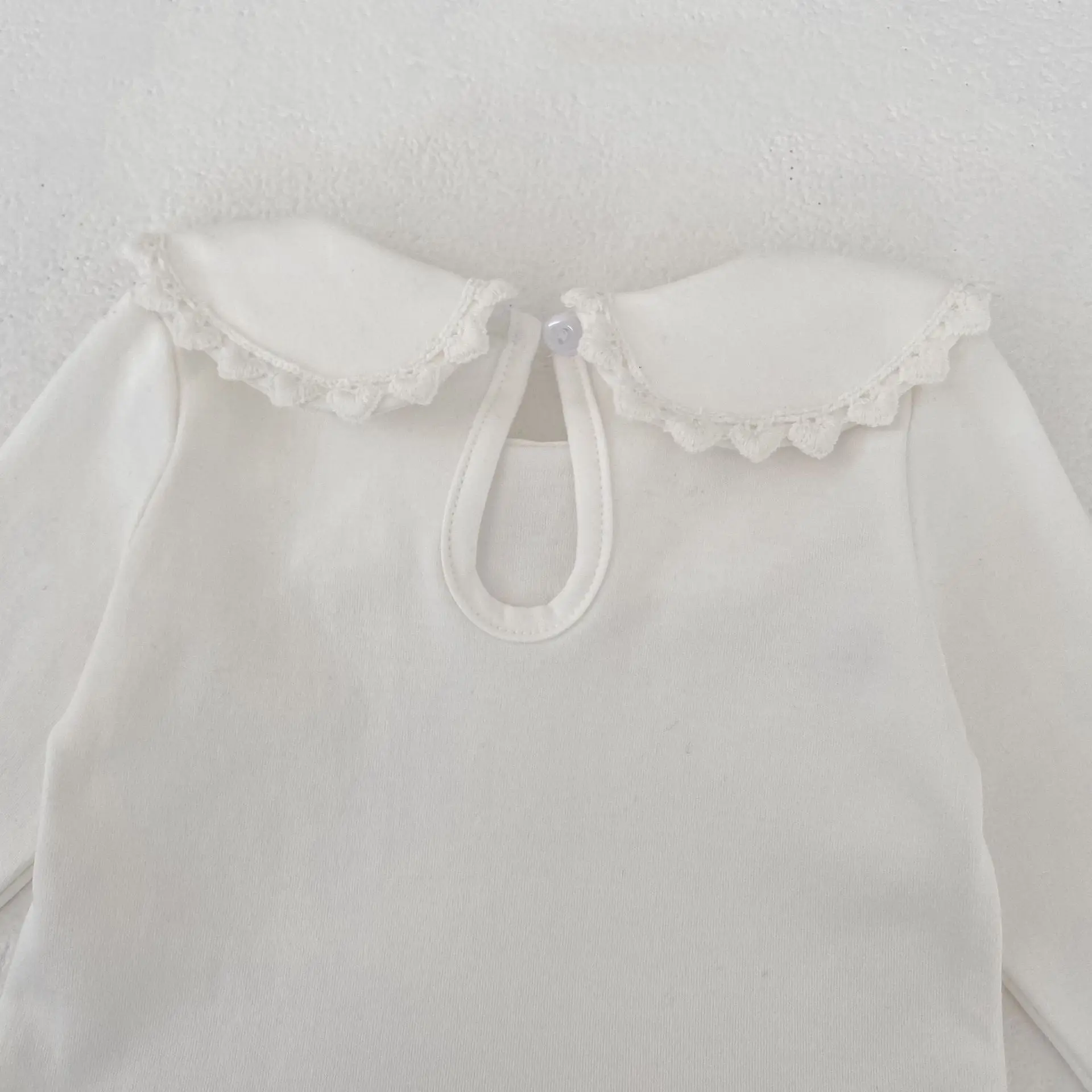 New Baby and Children's Clothing Female Baby Doll Collar Long Sleeve Bottom Top thumbnail 4