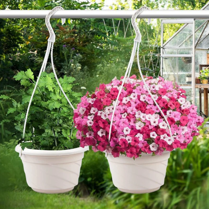 10/20Pcs Plastic Hanging Basket Hooks Hanging Planter Holder Flower Pot Hangers for Planters Bird Feeders Small Flower Pots thumbnail 5