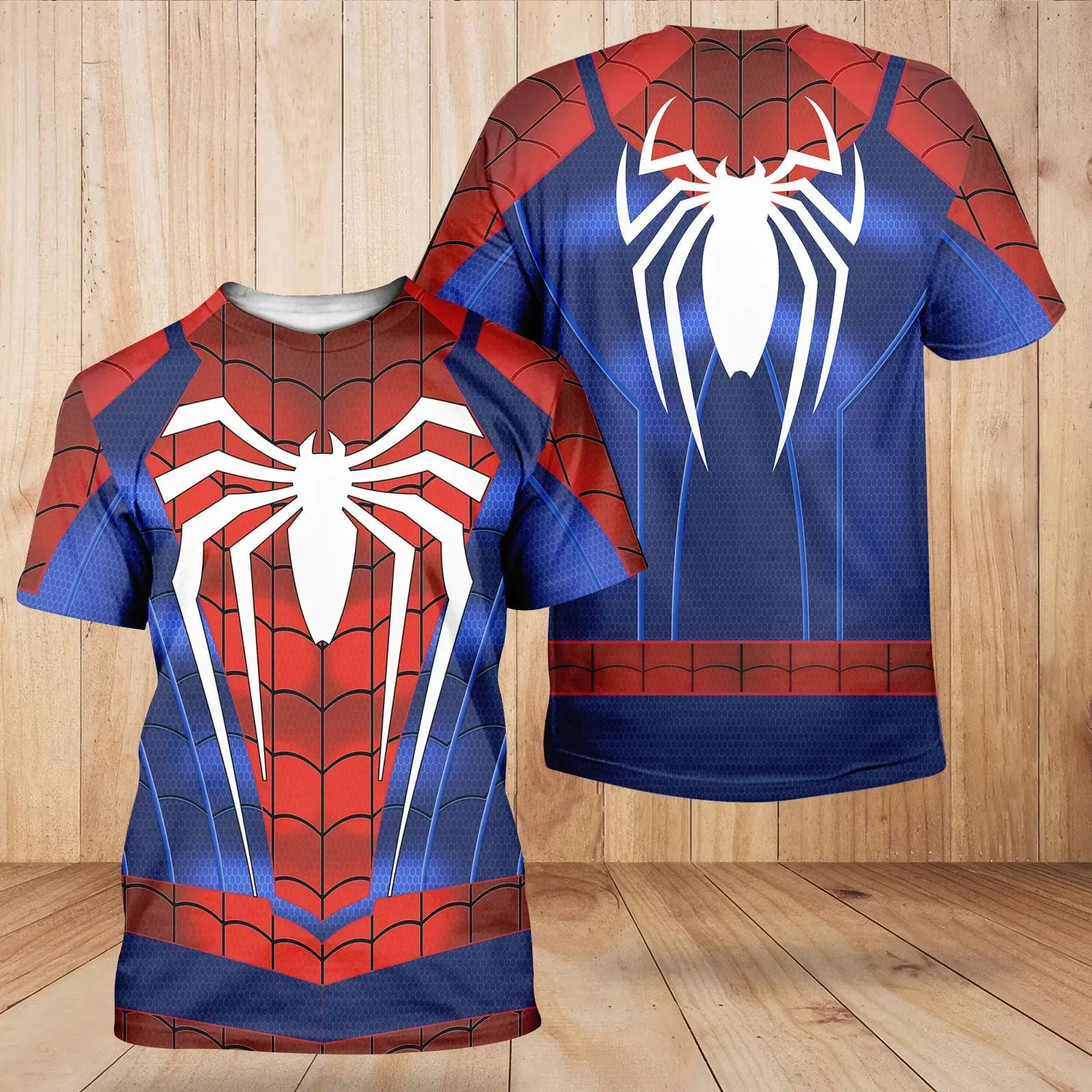 New Marvel Spider FamilyMatching Fashion Short Sleeve Shirt Summer Comfortable T-Shirt Adults Children's Tops Tees Clothing Y2k thumbnail 6