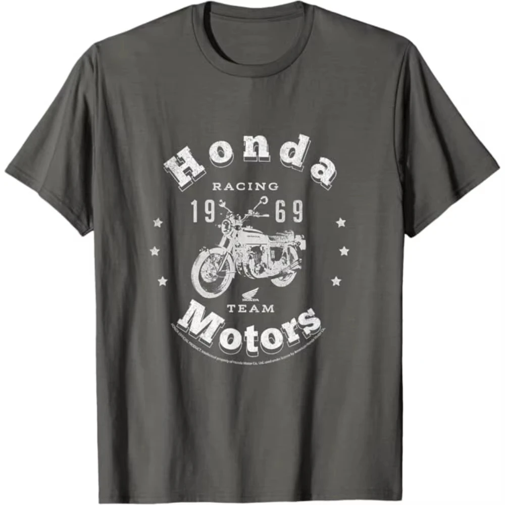 Honda 2026 New Hot Men's and Women's T-shirt Powersport 1969 Racing Tee Summer New Riding Off-road Spring Motorcycle Racing Top thumbnail 2