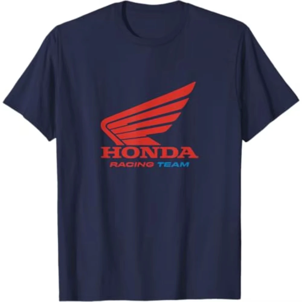 Honda 2026 New Hot Men's and Women's T-shirt Powersports Fashion Tee Summer Riding Off-road Spring Motorcycle Racing Top