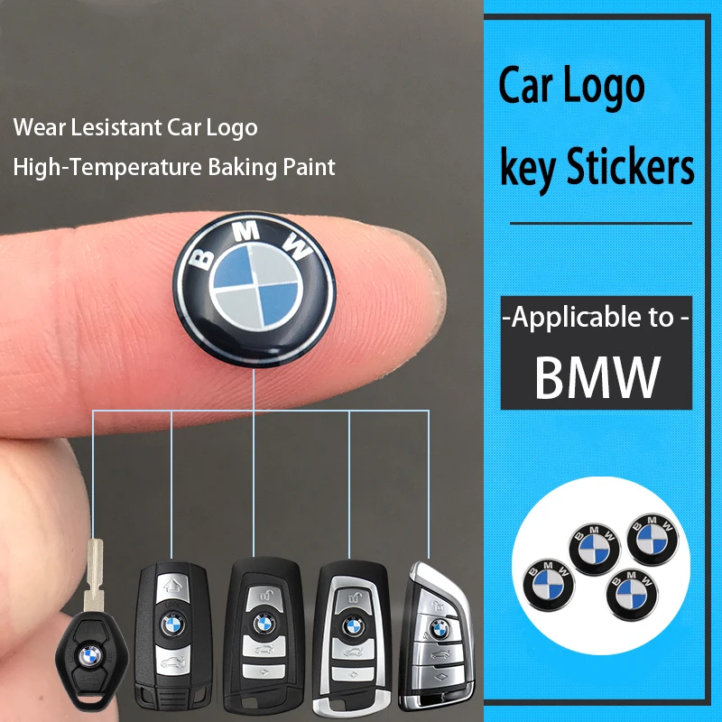 Car Remote Key Sticker Aluminum Emblem Decoration Decal For BMW Performance E46 E90 F10 F30 X3 F20 E60 E70 E39 E36 E87 X7 E9