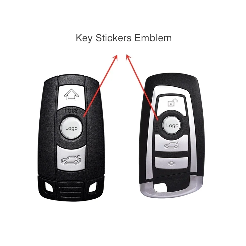 Car Remote Key Sticker Aluminum Emblem Decoration Decal For BMW Performance E46 E90 F10 F30 X3 F20 E60 E70 E39 E36 E87 X7 E9 thumbnail 3