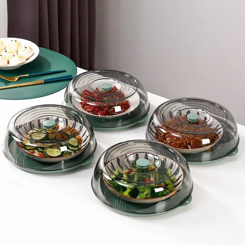 1pc Reusable Food Protective Cover Anti Dust Insect Proof Heat Preservation Dish Cover Lightweight Plastic Kitchen Accessory thumbnail 4