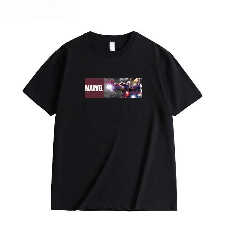 Marvel venom Cotton Casual Short Sleeve Tees Superhero Graphic Print Comic Streetwear Kid Tshirt Clothing Parent child Tops thumbnail 4