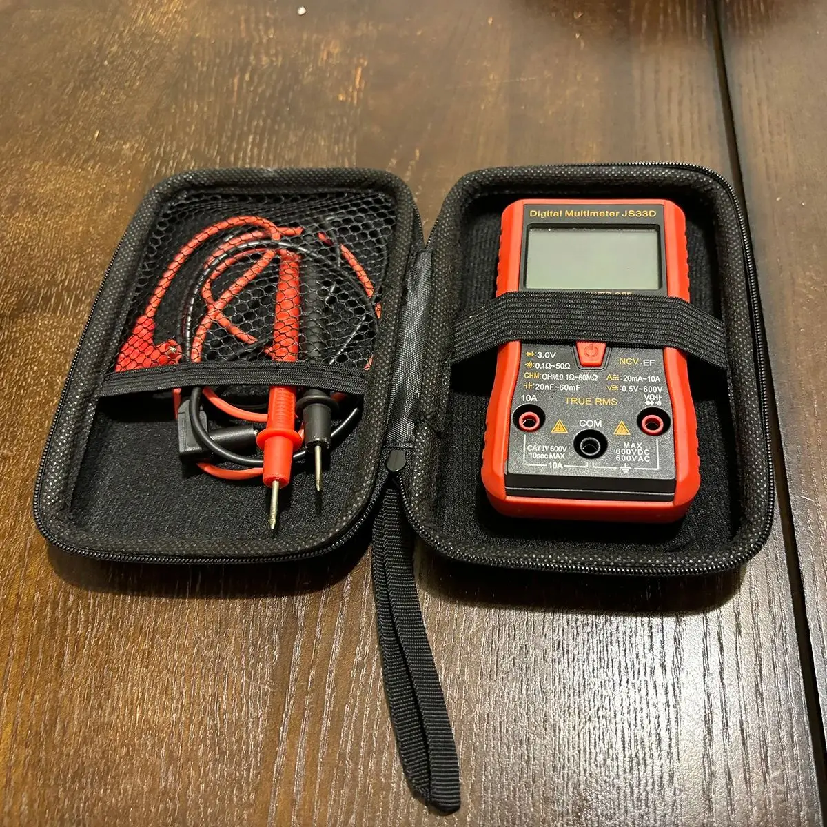 Multimeter Storage Organizer Waterproof Hard Case with Mesh Pocket & Tool Compartments for Electrical Tool Kits thumbnail 6