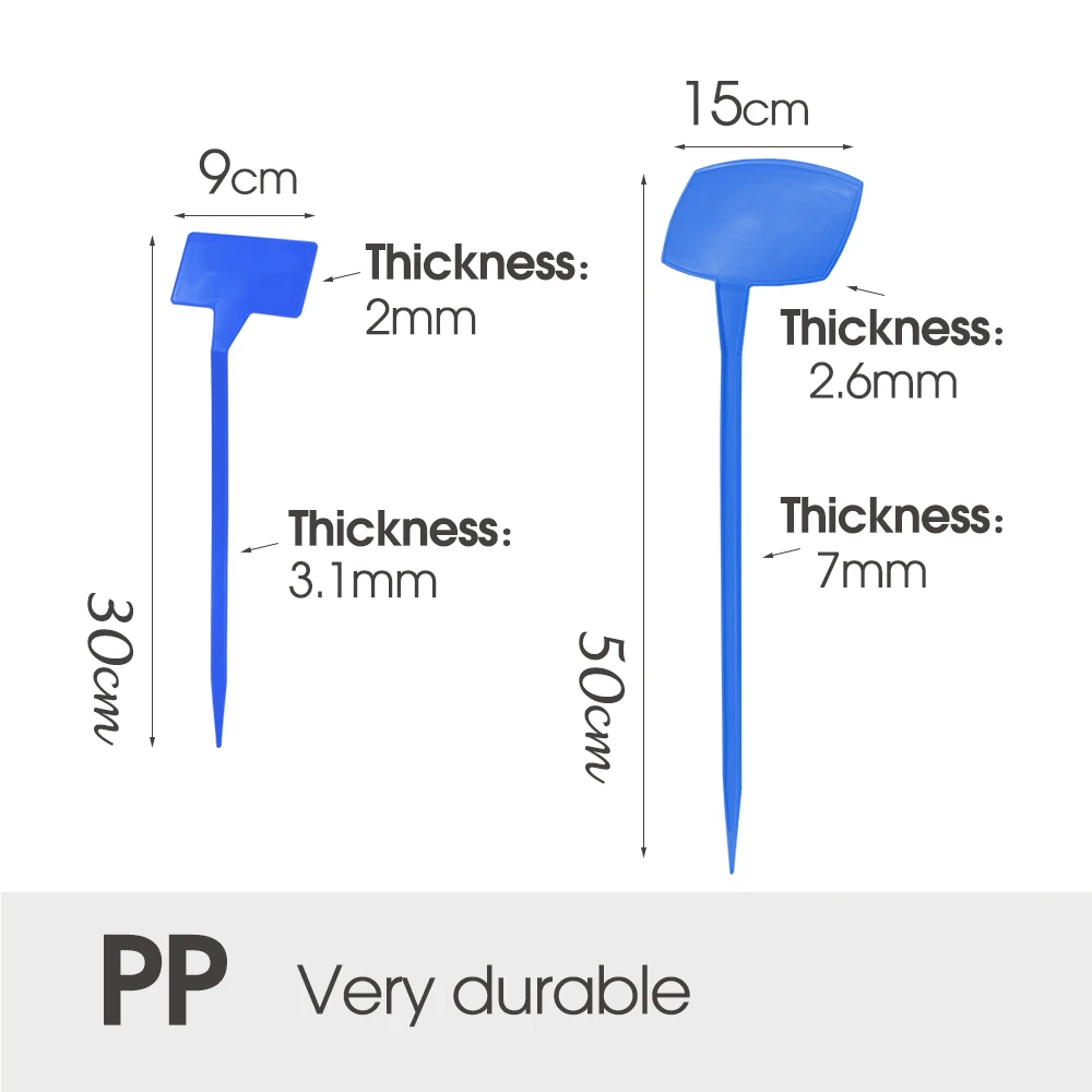 Bending Large Plant Labels Garden Outdoor Tall Classification Sign for Tree Shrub Greenhouse Vegetables Seedling Writable Tags thumbnail 2