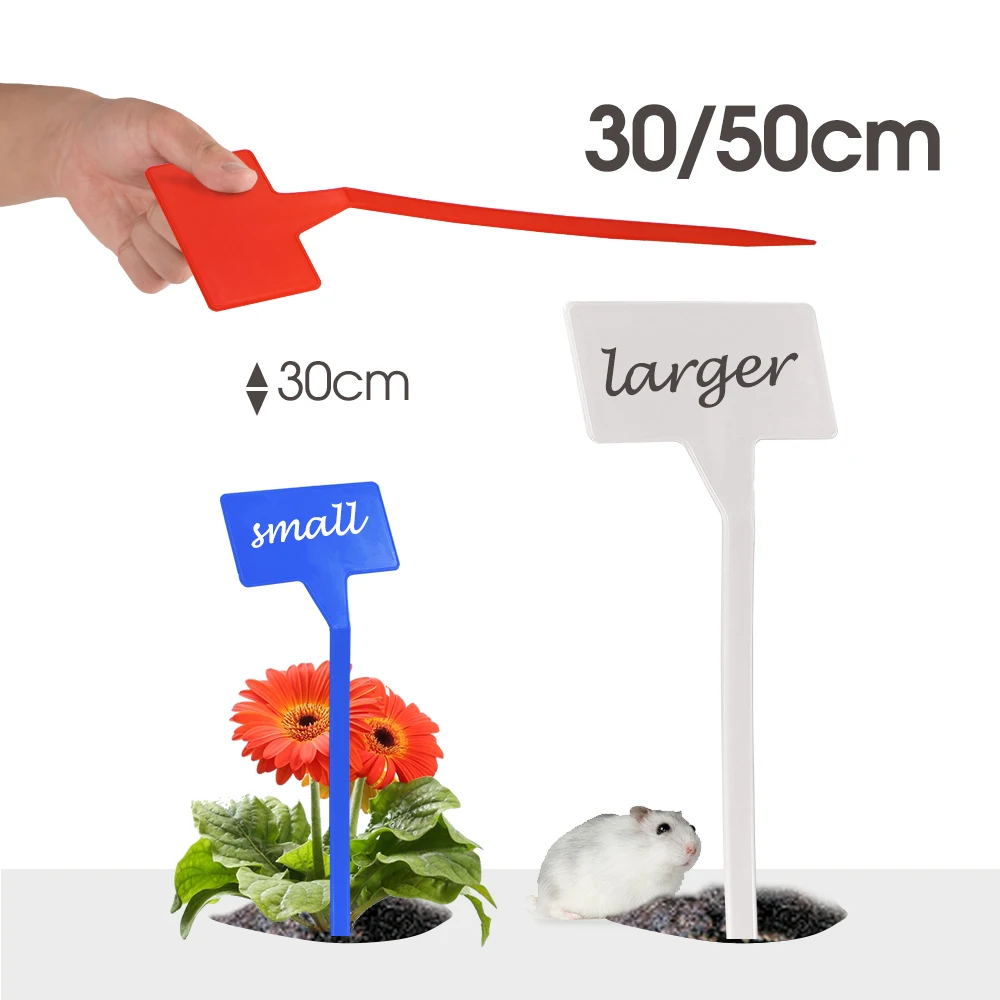 Bending Large Plant Labels Garden Outdoor Tall Classification Sign for Tree Shrub Greenhouse Vegetables Seedling Writable Tags thumbnail 3