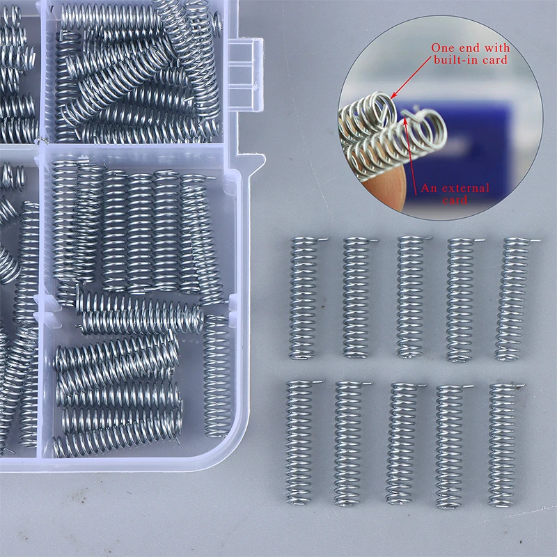 10/100Pcs Car Flip Key Rotation Shaft Spring - High-Tension Spiral Coil Auto Remote Key Repair Accessory