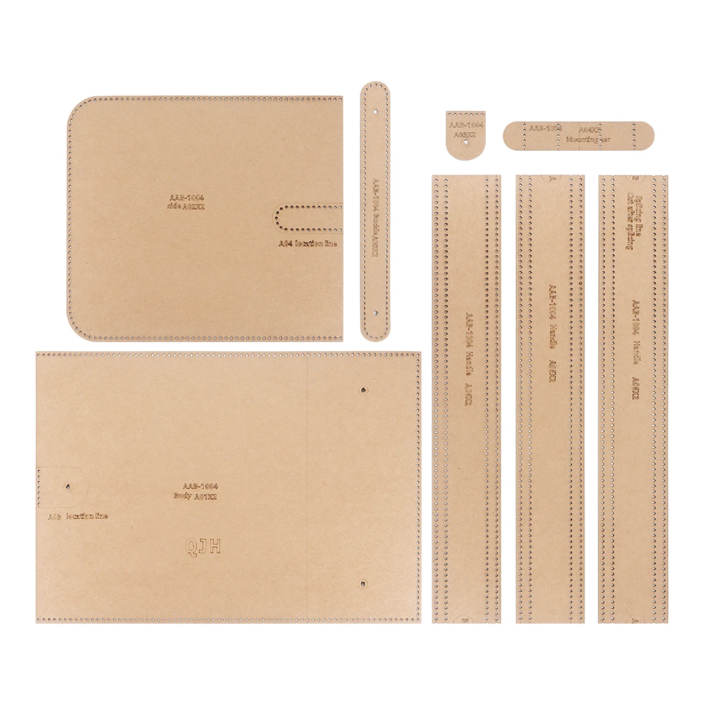 1set DIY leather handicraft paper templates, kraft paper paper drawing pattern stencil for manual cutting making bucket hand bag thumbnail 2