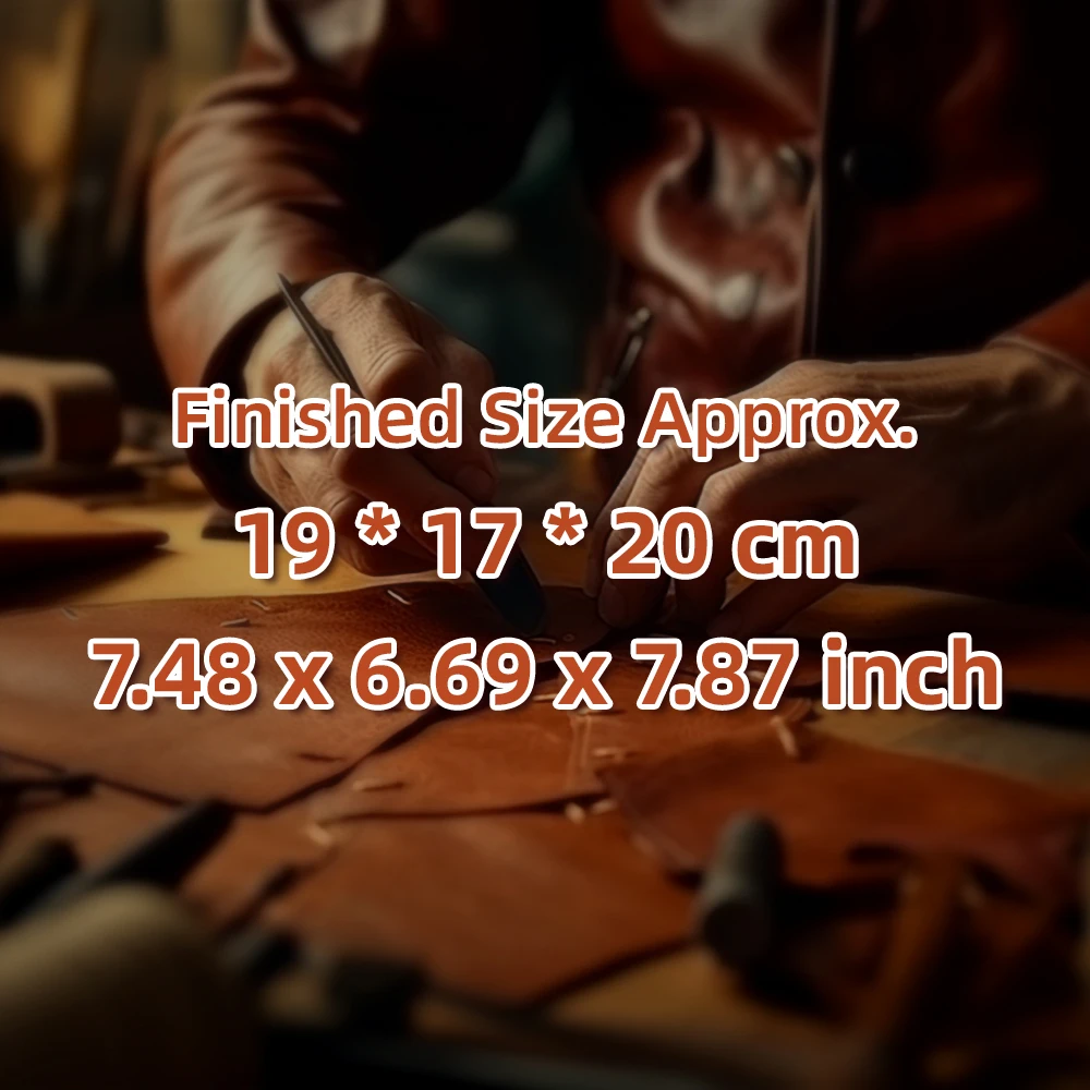 1set DIY leather handicraft paper templates, kraft paper paper drawing pattern stencil for manual cutting making bucket hand bag thumbnail 3