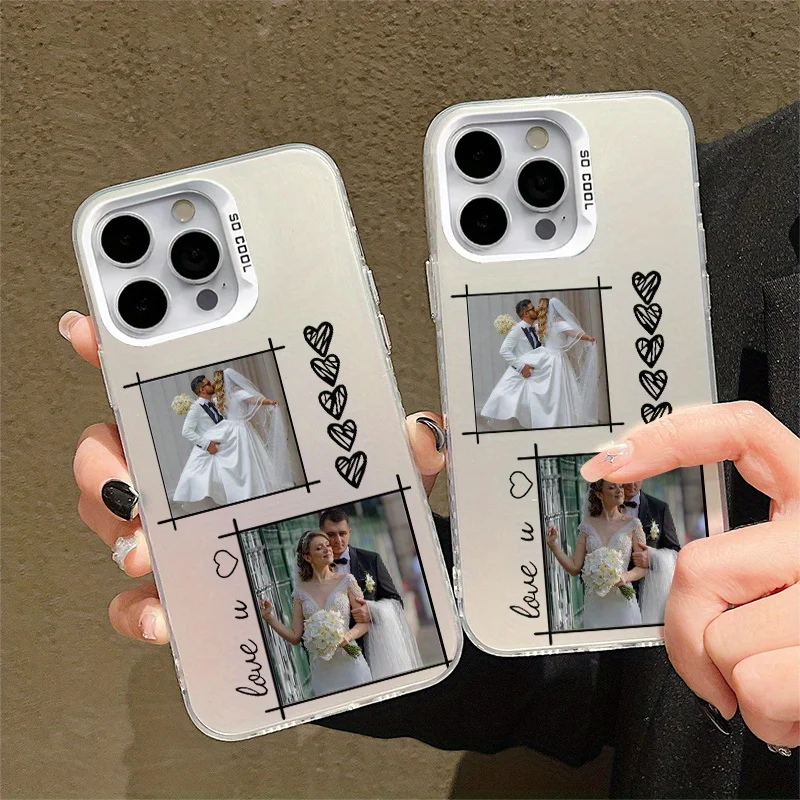 DIY Name Personalised Photos Customized Luxury IMD Cover For iPhone 11 12 13 14 15 16 17 Air Pro Max 7 8 Plus X XS XR 16E Gift thumbnail 5