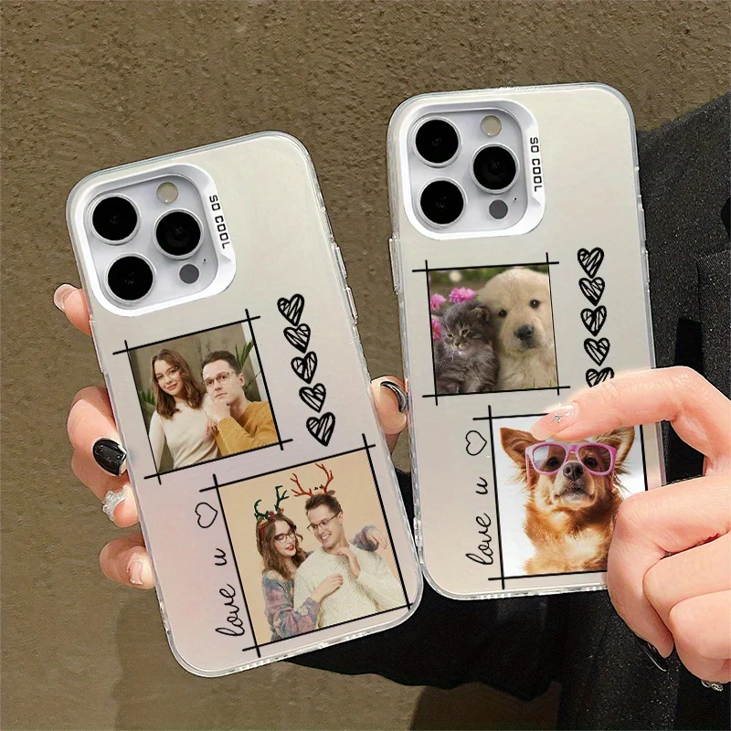 DIY Name Personalised Photos Customized Luxury IMD Cover For iPhone 11 12 13 14 15 16 17 Air Pro Max 7 8 Plus X XS XR 16E Gift thumbnail 6