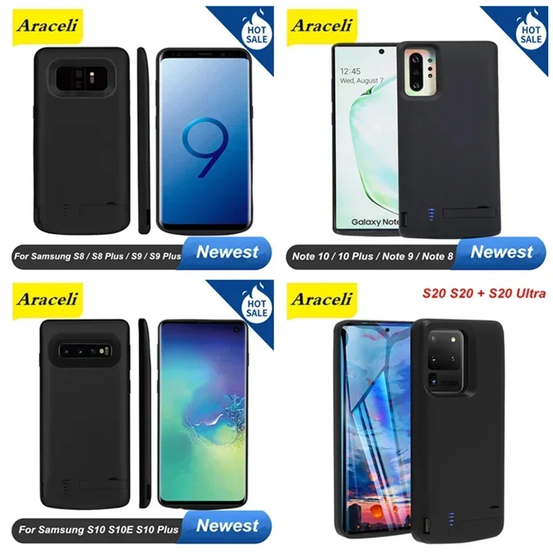 10000Mah New Travel Battery Charger Case For Samsung Galaxy S24 S25 Ultra S22 S10 S10e Note 8 9 10 20 S20 Plus S21 FE Power Bank thumbnail 4