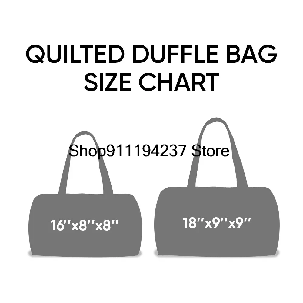 Hippie Van Quilted Duffle Bag, Hippie Journey Quilted Duffle Bag, Vintage Floral Travel Weekender Bag Gym Bags thumbnail 3