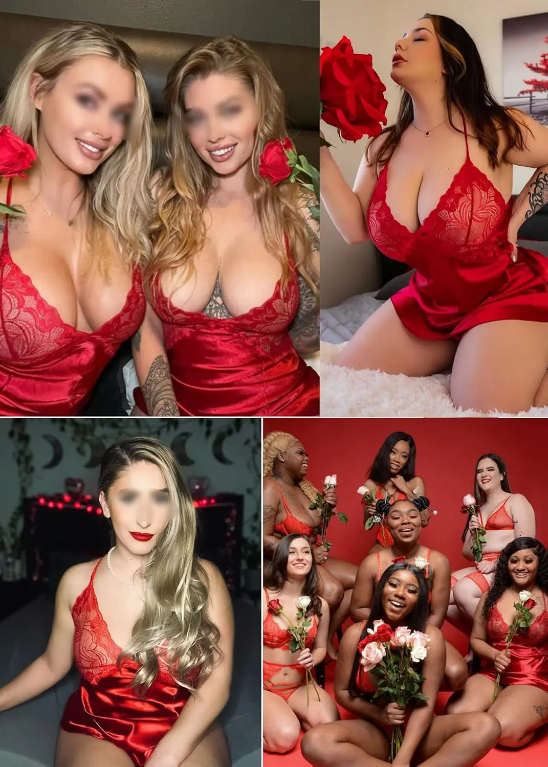 Women Sexy Satin Lace Nightdress Babydoll Lingerie V-Neck Sleeveless Sleepwear Pajama Dress thumbnail 4