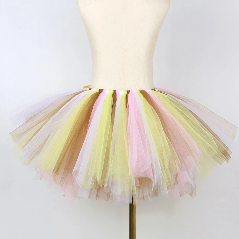 Baby Girls Jungle Animal Christmas Dress Up Costumes for Kids Halloween Birthday Outfits Children Brown Pink Giraffe Tutu Skirt thumbnail 5