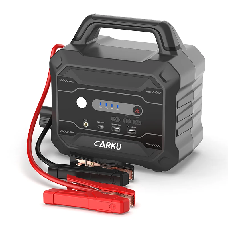 CARKU 24 Volt power bank Jump Starter Booster cold starting Pack with 12V for Heavy tractor