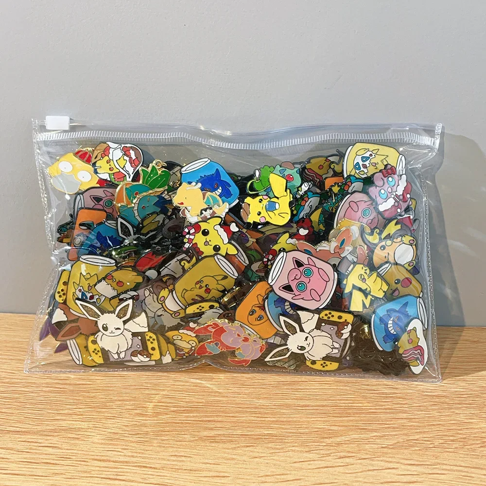 20-100pcs Enamel Badges Diversity Random Brooches Personalized Metal Pins Wholesale Anime Cartoon Badges Jewelry Gifts for Kids thumbnail 4
