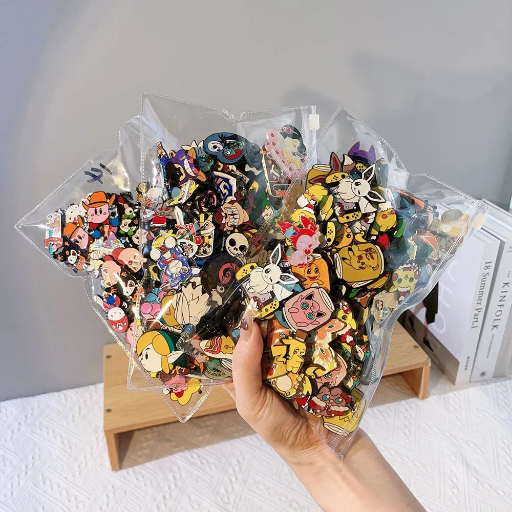 20-100pcs Enamel Badges Diversity Random Brooches Personalized Metal Pins Wholesale Anime Cartoon Badges Jewelry Gifts for Kids thumbnail 3