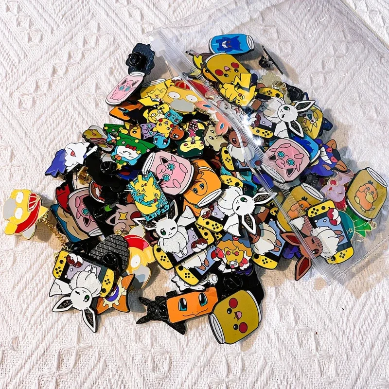 20-100pcs Enamel Badges Diversity Random Brooches Personalized Metal Pins Wholesale Anime Cartoon Badges Jewelry Gifts for Kids thumbnail 5