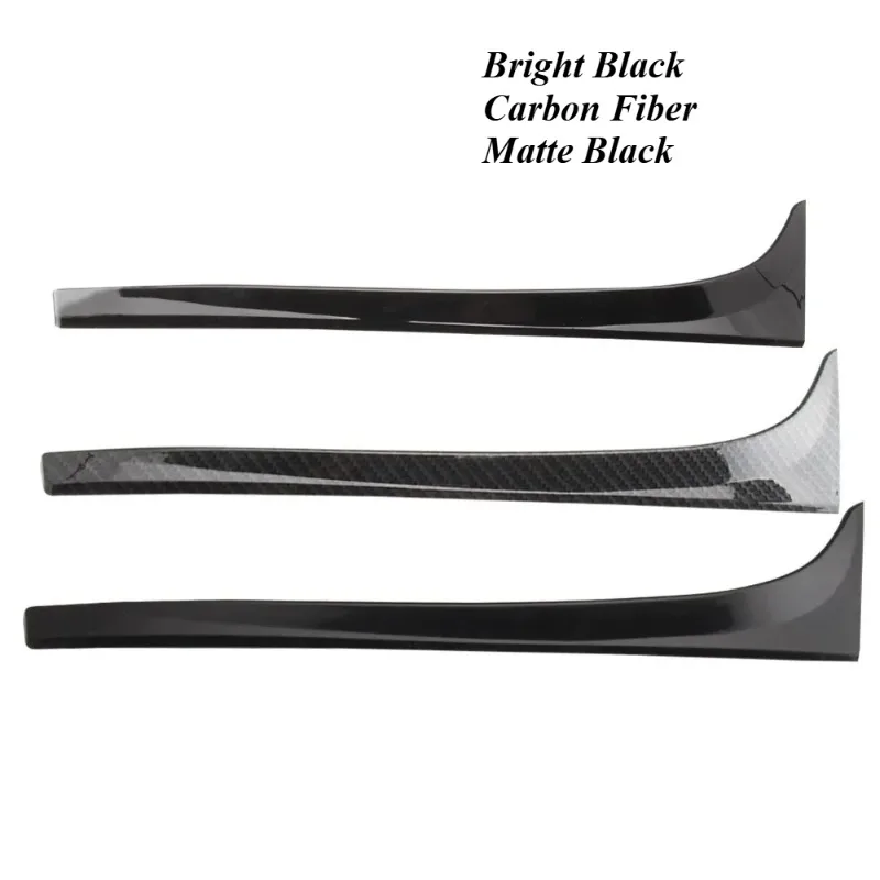2pcs For VW Golf 7 7.5 MK7 MK7.5 2014-2018 Glossy Black ABS Rear Window Side Trunk Spoiler Canard Canards Splitter Accessories thumbnail 2