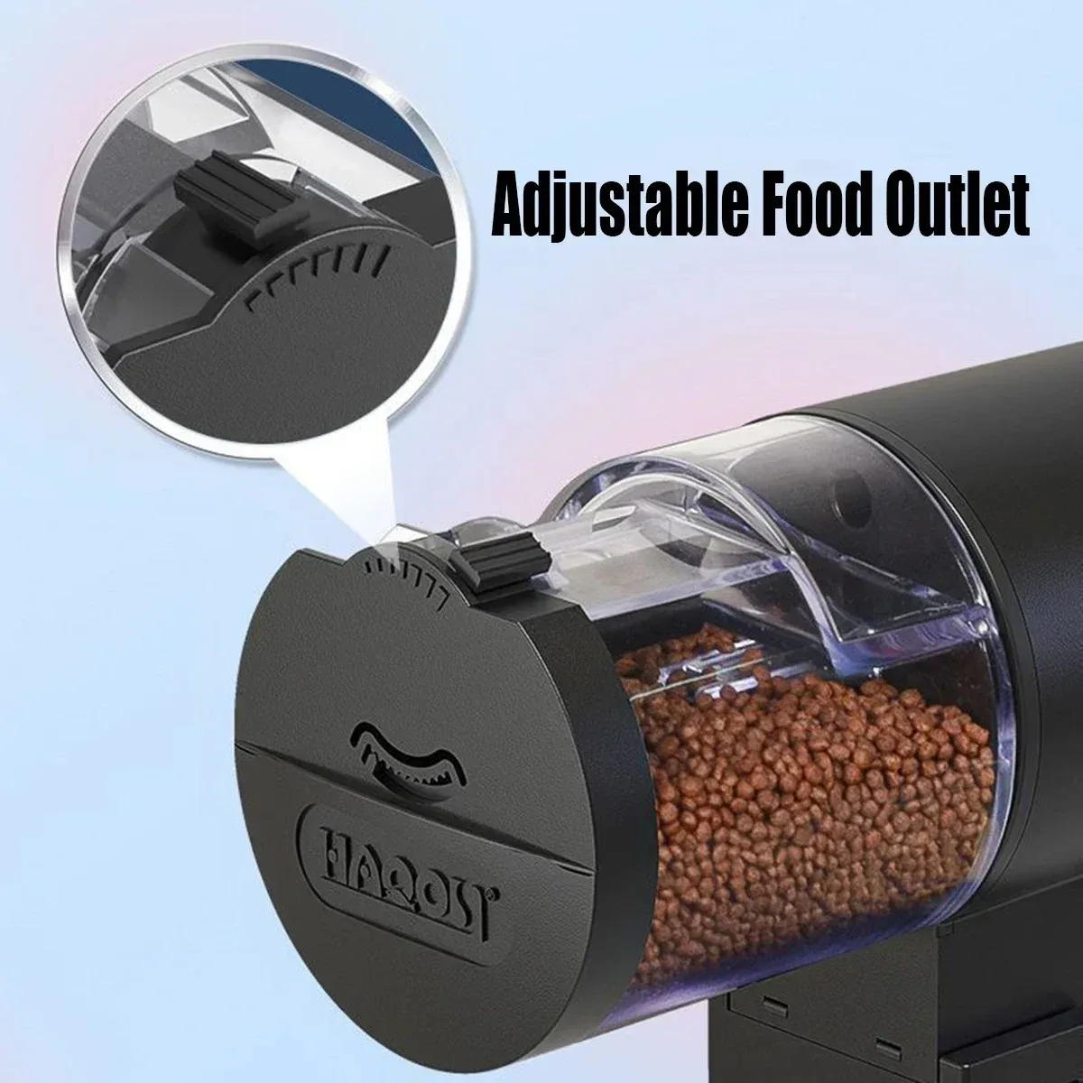 Automatic Fish Feeder With Timer IP66 Waterproof Auto Fish Tank Feeder 100ml Capacity Food Dispenser For Fish/Turtle thumbnail 5