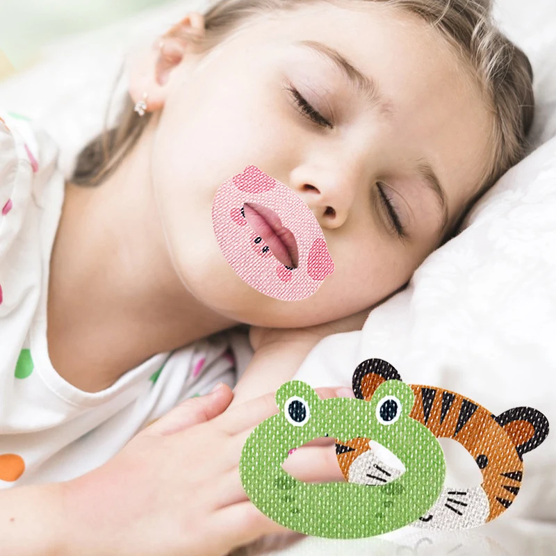 30pcs/bag Anti-Snoring Stickers For Children Sleep Closed-mouth Stickers Breathing Correction Patch Shut Up Patch