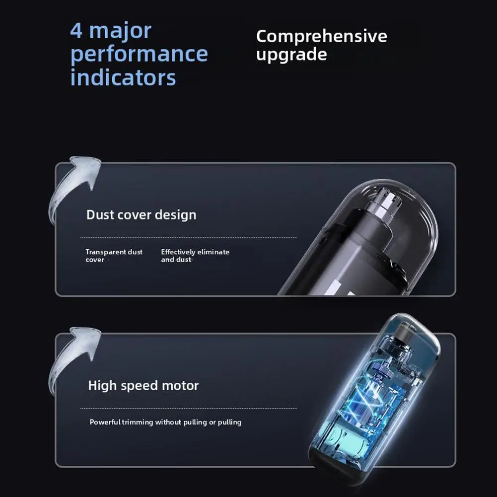 New Electric Nose Hair Trimmer Mini Pocket Nose Ears Hair Eyebrow Trimmer for Men Rechargeable Clipper ﻿home appliance thumbnail 5