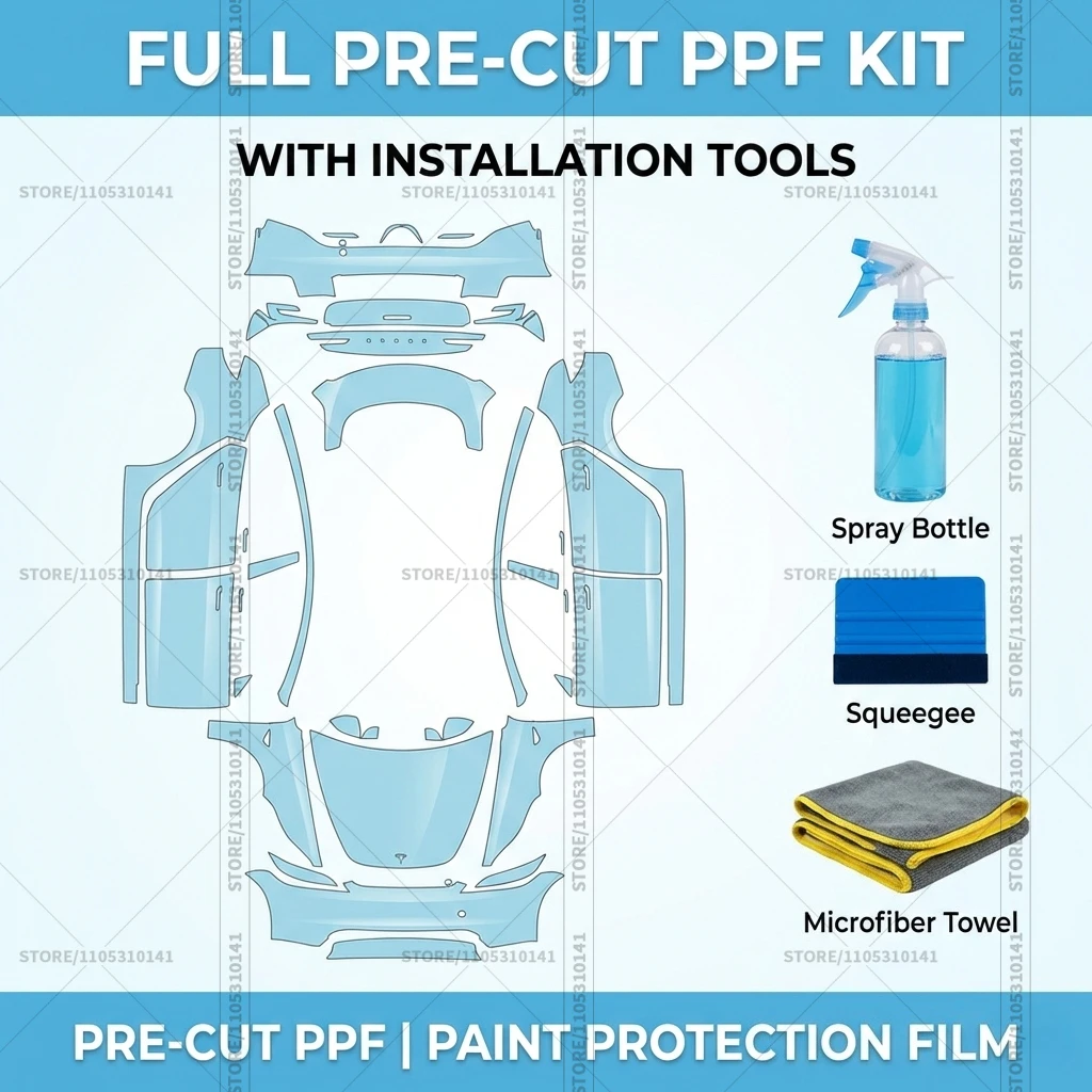For Tesla Model 3 Base 2024-2025 8.5Mil Pre-Cut Paint Protection Film PPF Transparent Car Film Professional Automotive PPF thumbnail 4