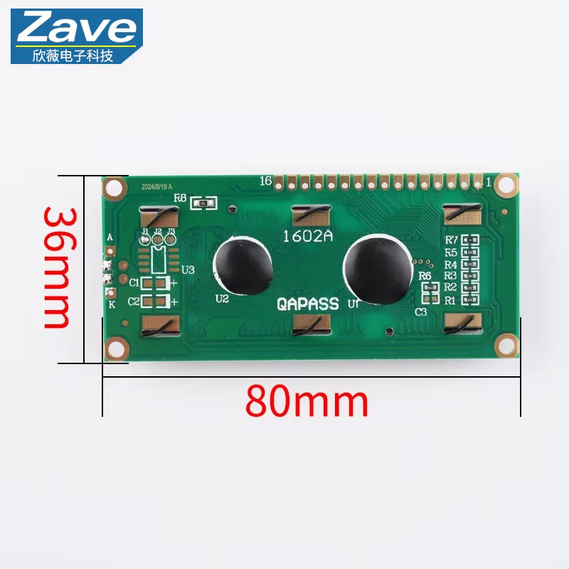 LCD1602 1602A LCD Display Module 16x2 Character Blue Yellow Green Gray Screen PCF8574 I2C IIC Interface 5V for Arduino thumbnail 2