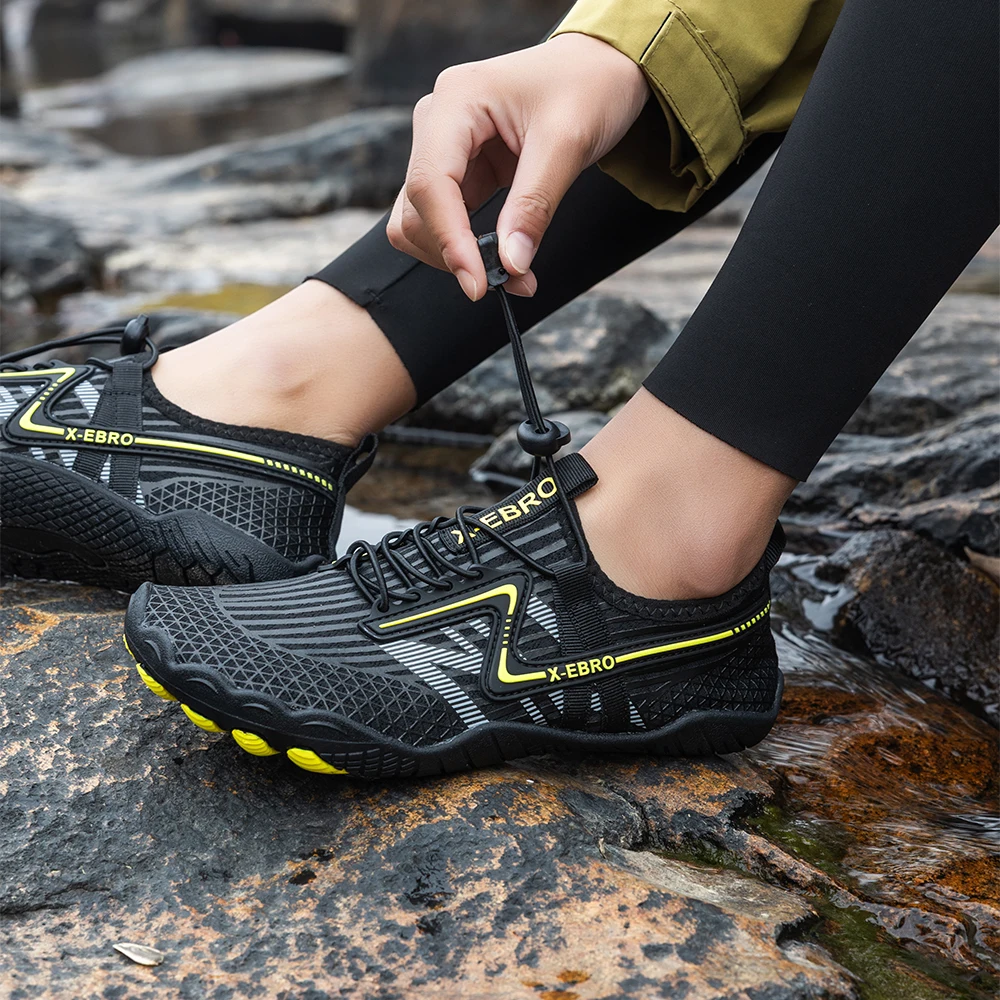 Oiaano Barefoot Man Black Shoes Woman Water Mesh Minimalist Sneakers Sport Aqua Beach Soft Sole Light Breathable Outdoor Hikking thumbnail 5
