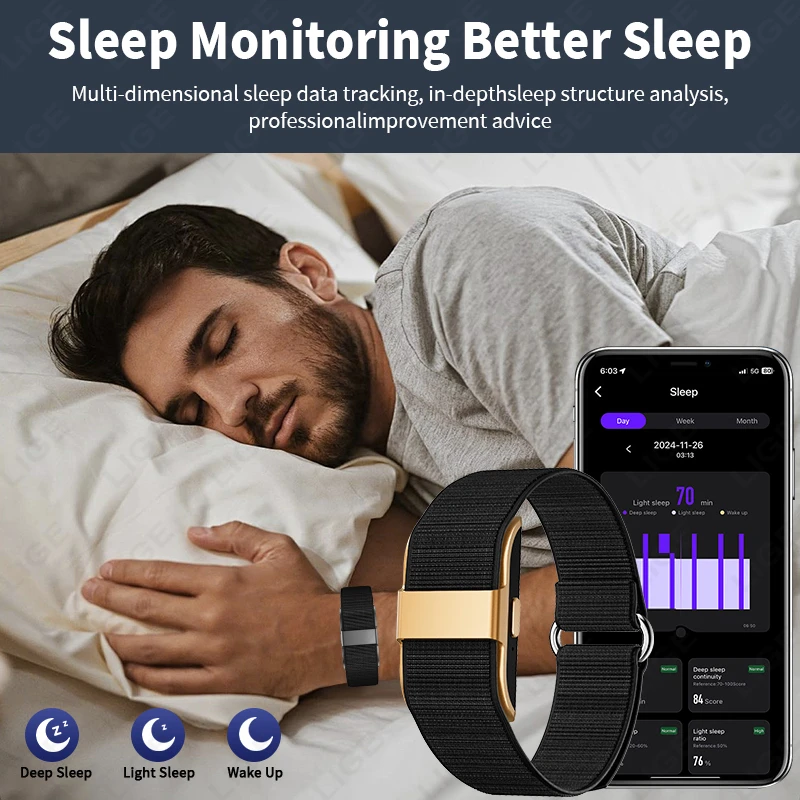 New Fitness Tracker Heart Rate Sleep Monitor Pedometer Waterproof Sport Band Smart Watch for Men Women Electronic Bracelet 2026 thumbnail 4