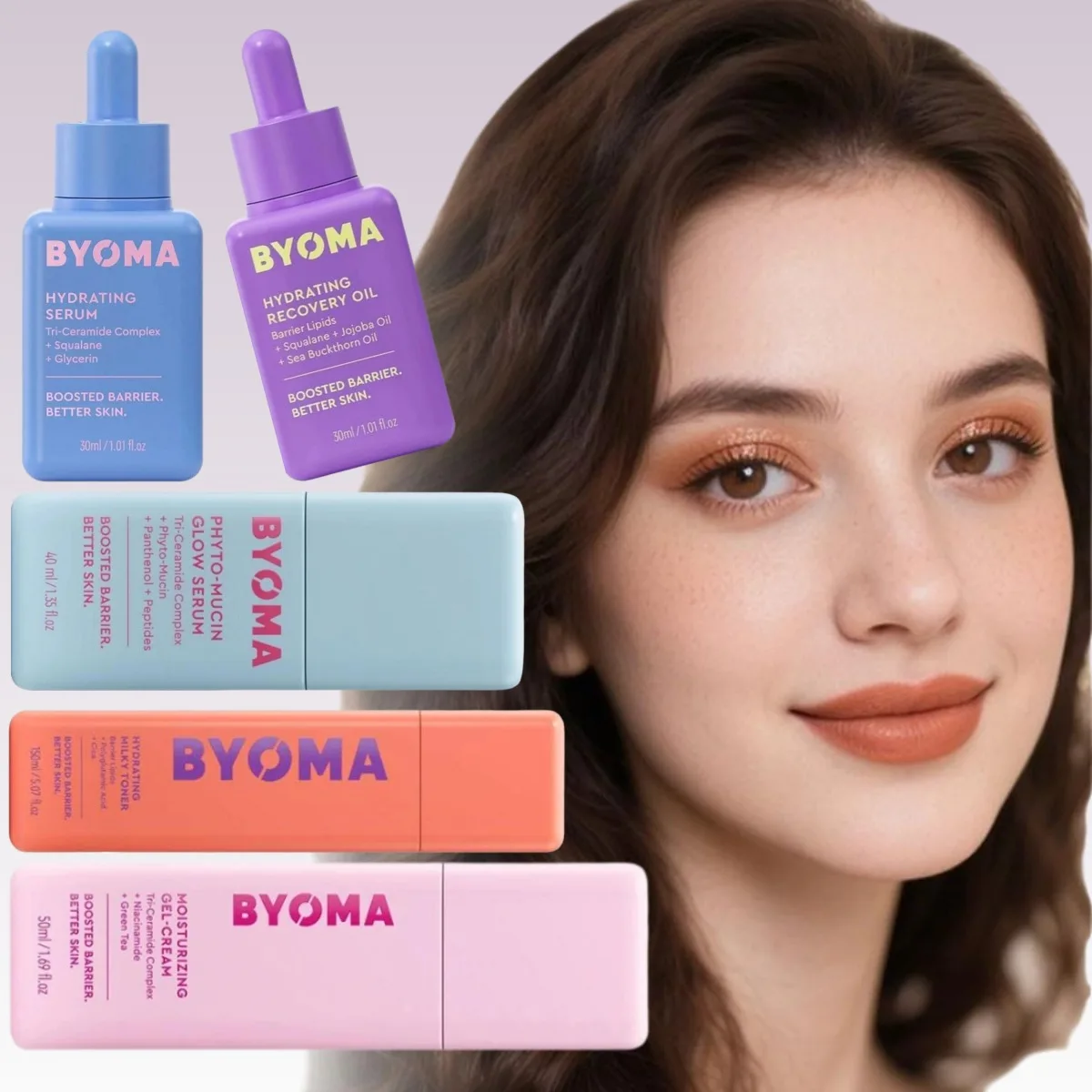 BYOMA Nicotinamide Triple Repairing Gel Face Cream Improve Dullness & Brightening Face Essence Improve Fine Lines Skin Care