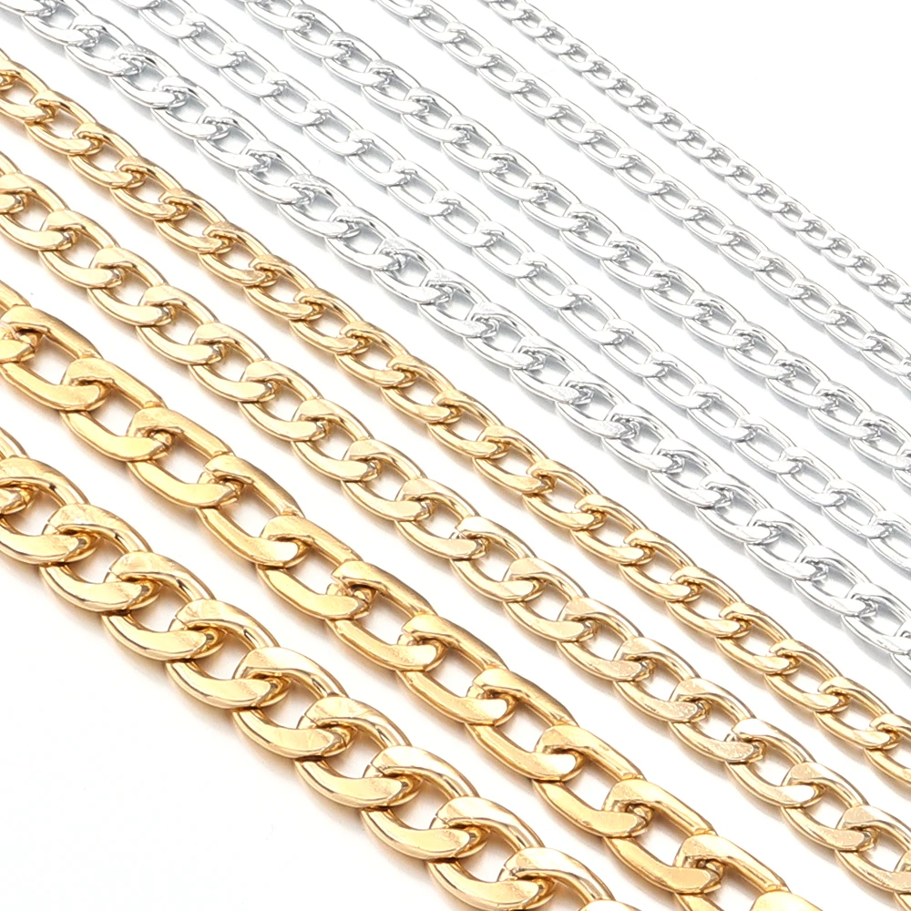 5yards/lot Aluminum Twisted Chains High Quality NK Extension Link Chains For Jewelry Making DIY Bracelet Necklace Connectors thumbnail 6