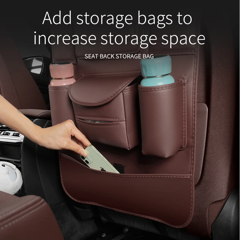 Car Seat Back Storage Bag Backrest Anti-kick Pad For Subaru Outback Brz Wrx Xv Ascent Forester Impreza Legacy Auto Accessories thumbnail 3