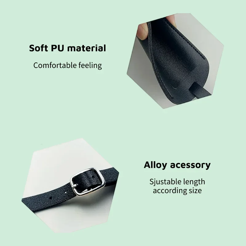 Suitcase Identifier Label Baggage PU Leather Boarding Bag Tag Name ID Address Holder Accessorie Travel Luggage Tag for Women Men thumbnail 5