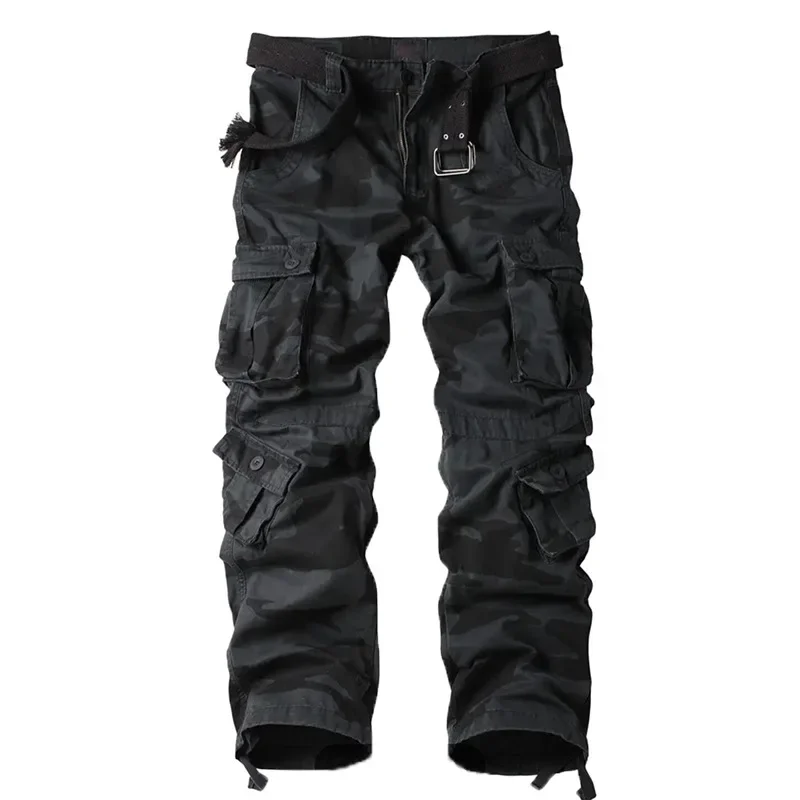Cross-Border Amazon Men's Pure Cotton Camouflage Cargo Pants Straight-Leg Loose-Fit Casual Trousers Wear-Resistant Work Pants Fo thumbnail 2